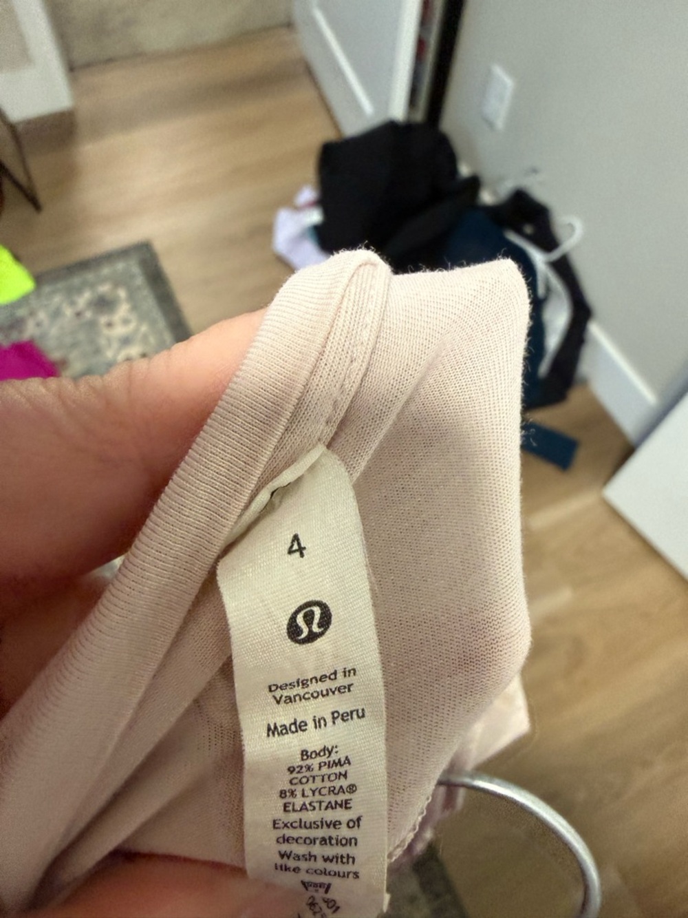 Lululemon Gather and Grow Long Sleeve Feather Pink Size 4 - $80 Retail - Picture 7 of 7